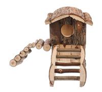Mikikit Maison De Hamster Adorable Cachette De Rat Maison De Cabane pour Hamster Maison De Peau De Hamster Accessoires De Jouets De Cachette De Cobaye Cachettes De Hamster en Bois