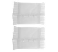 Mikikit Manchette à Volants Floraux Blanche Fausses Manches Évasées Mitaines Pour Femmes Poignets à Volants Amovibles Manchettes Décoratives Style Lolita