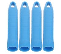 Mikikit Manchons D'extrémité Construction Robuste avec Trous Suspendre 4pcs en Plastique Diamètre Intérieur 19mm pour Manche à Balai pour Nettoyage Commercial et Salles de Bains