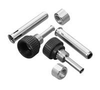 Mikikit Manchons en Acier Inoxydable pour Fer à Souder 2 Jeux de 3 Pièces Manchon de Poignée Compatible Station de Soudage Accessoires de Soudage Robustes et Solide Pièces de Rechange