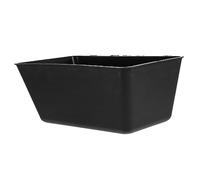 Mikikit Mangeoire à Pigeons Suspendue Crochet Noir, Grosse Capacité Rectangulaire, Récipient D’alimentation Solide En Plastique Anti-éclaboussures Pour Volailles Et Pigeons, Usage Extérieur Et Élevage