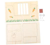 Mikikit Mangeoire pour et Petits Animaux Support Fixe Basculement Râtelier Foin Compact et Portable Facile à Nettoyer et Installer pour Cages de Rongeurs