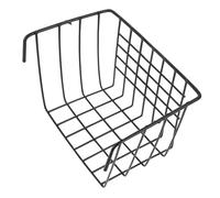 Mikikit Mangeoire pour Lapins Et Cochons d'Inde, Support Métallique Suspendu, Panier à Foin Ouvert Noir, Économie De Place pour Cage, Accessoire Pratique pour Petits Rongeurs