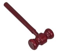 Mikikit Marteau de Juge en Bois Mini Accessoire de Costume Jouet Garçon et Filles 15 CM Sûr et Naturel pour École et Maison