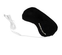 Mikikit Masque de Sommeil Chauffant USB avec Compresses Chaudes pour Yeux Masque Oculaire Anti-lumière Hydratant et Réchauffant pour Voyage Bureau et Détente