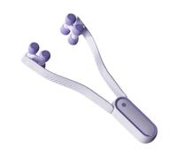 Mikikit Masseur Facial Pourpre V-shape en Abs et Pmma, Outil de Soin du Visage pour Lifter et Raffermir le Double Menton Massage Confortable
