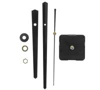 Mikikit Mécanisme d'Horloge Silencieux DIY 30-40 CM Aiguilles Métalliques Noires pour Horloge Murale Silencieuse, Pièces d'Horloge Remplaçables et Bricolage