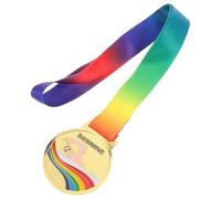 Mikikit Médaille de Natation en Métal Doré pour Garçon et Filles Récompense Sportive avec Ruban Médaille Compétition Natation Garçon Fille Souvenir pour Épreuves Sportives Scolaires