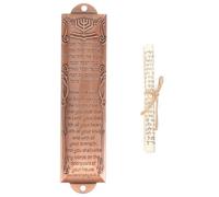 Mikikit Mezouza Religieuse en Alliage Léger et Pratique pour Décoration Vintage de Maison ou Bureau, Ornement Catholique Unique et Élégant