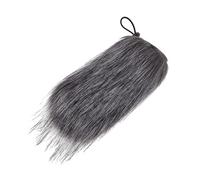 Mikikit Microphone Cover Fur Windproof Pop Filter For Microphones Accessory Easy To Mount And Remove