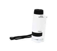 Mikikit Microscope Portable pour Garçon Fille et Compact Éducatif Dapprentissage Précoce Coffret Débutant Cadeau Garçon Fille Ans