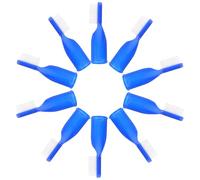 Mikikit Mini Brosse à Dents Poils Souples Bleus Lot de 10 pour Nettoyage Dentaire en Centres de Désintoxication et Prisons