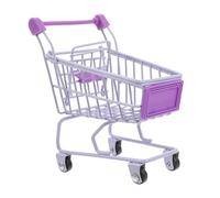 Mikikit Mini Caddie de Course Miniature pour Garçon Fille Chariot de Courses Décoratif Compact et pour Jouets de Maison de Poupées pour Garçons et Filles