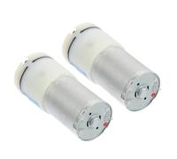 Mikikit Mini Pompe à Air pour Aquarium Pompe à Oxygène Silencieuse 2pcs, Design Compact et Portable en Plastique Argenté pour Bassins à Poissons