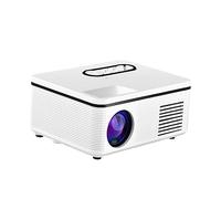 Mikikit Mini Projecteur LED Portable Compact et Léger en PVC pour Camping et Voyage, Faible Consommation D'énergie, Lecteur Vidéo Multimédia pour Garçon et Filles