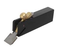 Mikikit Mini Rabot à Main en Ébène Massif, Semelle Plate pour Lissage Précis, Format Mini Portable pour Travaux de Finition du Bois, Outil de Menuiserie pour Modélisme et Bricolage,