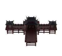 Mikikit Miniature Retro Pavilion Sculpture Fish Tank Ornament for Small Fish and Shrimp Decorative Pagoda Statue Aquarium Landscape Chinese Ancient Architecture Model for Bonsai and Micro