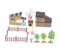 Mikikit Modèle de Ferme de Simulation pour Garçon et Filles Jouet Éducatif Ensemble de Scène de Ferme Décoration Interactif Stimule L'Imagination 1 Pièce