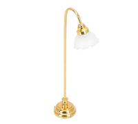 Mikikit modèle de Lampe lampadaire Miniature Maison Lampe Miniature Tout Petit décoration Vie Petite Lampe lumière LED Miniature Mini-lumière Mini-modèle Lumières LED Miniatures Doré
