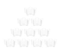 Mikikit Moule à Bougie DIY en Plastique Ignifuge 10pcs pour Fabrication de Bougies Réutilisables, Coffret Simple et Élégant Adapté Salon la Chambre