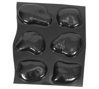 Mikikit Moule à Galets pour Pavage Jardin, Moules en Béton pour Allées, 6 Formes Grandes Galets en Plastique Robuste, Décoration Extérieure, Création Dalles Béton pour Pelouse et Chemin