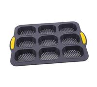 Mikikit Moule à Silicone Cavités Antiadhésif Plateau de Cuisson Flexible pour Français et Muffins pour Cuisine