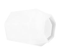 Mikikit Moule à Vase Simple en Silicone Blanc pour Fabrication DIY, Facile à Démouler et Nettoyer, pour Création de Jardinières et Pots de Fleurs
