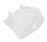Mikikit Moule en Silicone pour Résine Époxy de Crâne de Serpent, Facile à Utiliser Nettoyer, pour Créations DIY Décoratives en Silicone Blanc