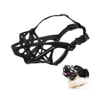 Mikikit Muselière Panier pour Chien TPR Réglable et Confortable Anti-aboiement et Anti-Morsure pour Promenade Extérieur et Prévention des Morsures