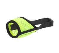 Mikikit Muselière Respirante pour Chien Couvre-Bouche Anti-Aboiement en Polyester Ajustable et Confortable pour Petit Chien Prévention Morsure et Léchage