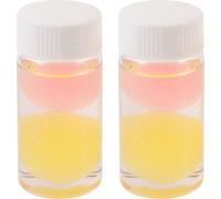 Mikikit Nettoyants Liquides 2 Pièces pour Pinces à Épiler Cils Capacité 50Ml Éponge Intégrée Nettoyage Rapide pour Usage en Salon Couleur Aléatoire