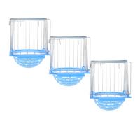Mikikit Nichoir en Plastique pour Perruches et Calopsittes, Lot de 3 Nids D’Oiseaux pour Cage, Accessoires D’élevage D’Oiseaux, Nid D’Accouplement Adapté Cages à Oiseaux, Usage