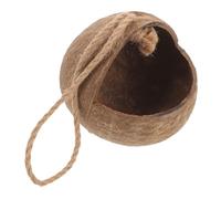 Mikikit Nichoir Suspendu en Coquille De Noix pour Perroquets, Maison D’Oiseaux Naturelle, Nid D’Oiseau en Noix, Lit Suspendu Robuste, pour Cage à Oiseaux Et Élevage D’Oiseaux