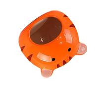 Mikikit Nid en Céramique pour Hamster Orange, Lit à Motif Dessiné Facile à Transporter, Maison Décorative Multifonctionnelle pour Hamster et Hérisson