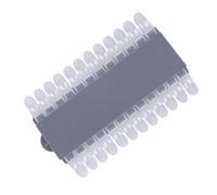 Mikikit Nuancier de Vernis à Ongles Détachable 24 Couleurs 2 Pièces Modèle D’Exposition Gris pour Salon de Manucure Boutique et Usage Professionnel