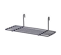 Mikikit Organisateur Mural Fil Métallique Noir Plateau Droit pour Chambre Salon Étagère Suspendue pour Rangement Optimisé Supplémentaire