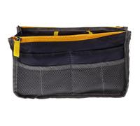 Mikikit Organisateur Pliable Multi-Poches Coutures Fines Cosmétiques pour Grosse Capacité Doublure de Paquet en Nylon et Bijoux en Voyage