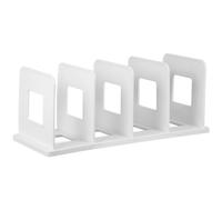 Mikikit Organiseur de Bureau Vertical Blanc à Dossiers, Porte-documents Robuste à Compartiments Multiples, Classeur Multifonction pour Organisation des Fichiers et Archives de Bureau