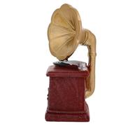 Mikikit Ornements De Gramophone Rétro Phonographe Simulé Décoration De Phonographe Pour La Fête Modèle De Phonographe Miniature De Table Phonographe Artificiel Décoratif Résine