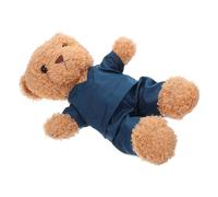 Mikikit Ours en Peluche Infirmier Peluche Ours Mignon 1 Pièce Doux Docteur Tenue Infirmière Présent Souvenir Études Infirmières Bureau et Décoration