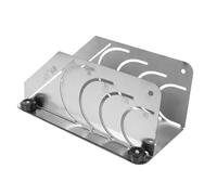Mikikit Outil de Coupe de Tube Manchon Isolant Tuyau en Acier Inoxydable en Caoutchouc Guide de Coupe Robuste Isolation Argenté