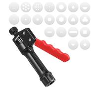 Mikikit Outil de Moulage d'Argile à Main, Extrudeuse pour Pâte Polymère et Fondant, Accessoire Pratique en Plastique pour Décoration de Gâteaux et Loisirs Créatifs