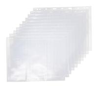Mikikit Pages pour Album de Stockage de Monnaie en Pvc Multifonctionnelles 9 Trous 280x215 Mm 10 Feuilles pour Collection et Organisation