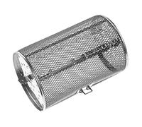 Mikikit Panier de Four à Rôtissoire en Acier Inoxydable Accessoire pour Friteuse à Air Tambour Rotatif 360° Utilisation pour Viandes et Noix Design Anti-Dérapant