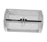 Mikikit Panier Rôtissoire en Acier Inoxydable 120x180 Mm pour Four Électrique, Rotation Uniforme pour Grillades en Extérieur et Cuisson de Noix, Panier Rotatif Grill Polyvalent Vis de Fixation