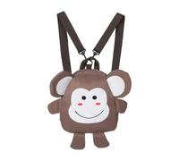 Mikikit Paquet à Dos Léger à Motifs de Dessins Animés Singe en Nylon Fermetures Éclair Robustes pour École et Voyage, Cartable Garçon et Filles Fille Mignon et Pratique