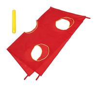 Mikikit Parachute Arc-en-Ciel de 25 Mètres 5 Trous Jeu d'Extérieur pour Garçon et Filles d'Âge Préscolaire Équipement Interactif pour Entraînement à la Coordination Couleur Aléatoire