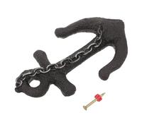 Mikikit Patère Murale Vintage en Résine Robuste Grand Crochet D’Ancre de Bateau Décoratif Porte-Manteau Nautique Rustique pour Manteaux Serviettes et Clés pour Entrée et Vestiaire