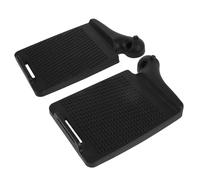 Mikikit Pédales de Remplacement pour Fauteuil Roulant en Plastique Noir, Paire Gauche et Droite, Repose-pieds Fiable et Facile à Manipuler pour Usage Intérieur et Extérieur