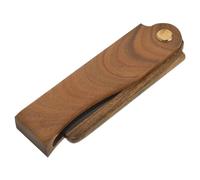 Mikikit Peigne à Barbe Pliable Bois Naturel Compact et Portable Texture Fine pour Hommes pour Démêlage Doux et Entretien Facile Voyage